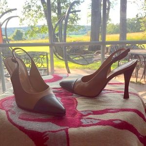 Barely worn leather heels